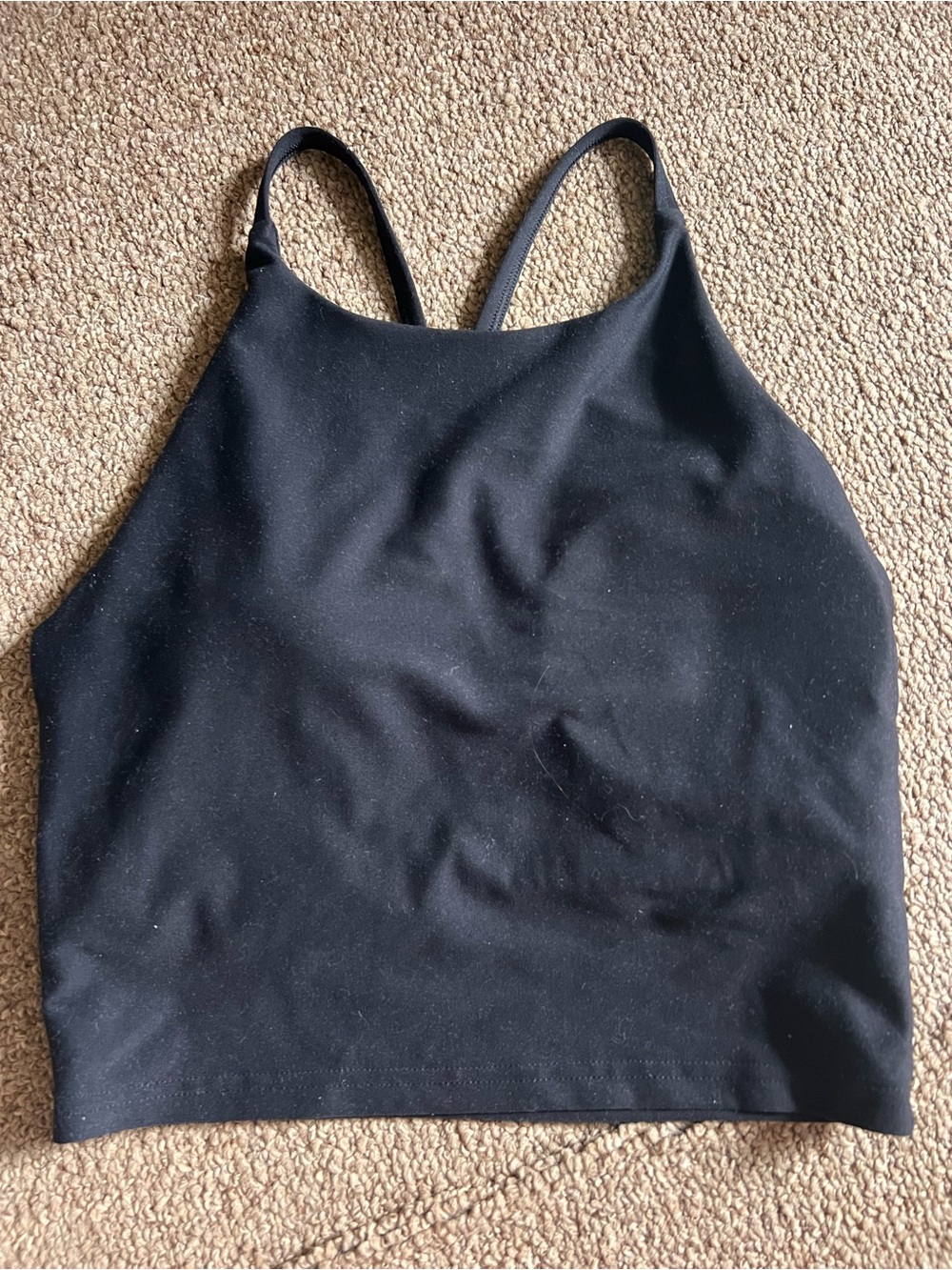 Old Navy Black Athletic Tank Top with Thin Straps